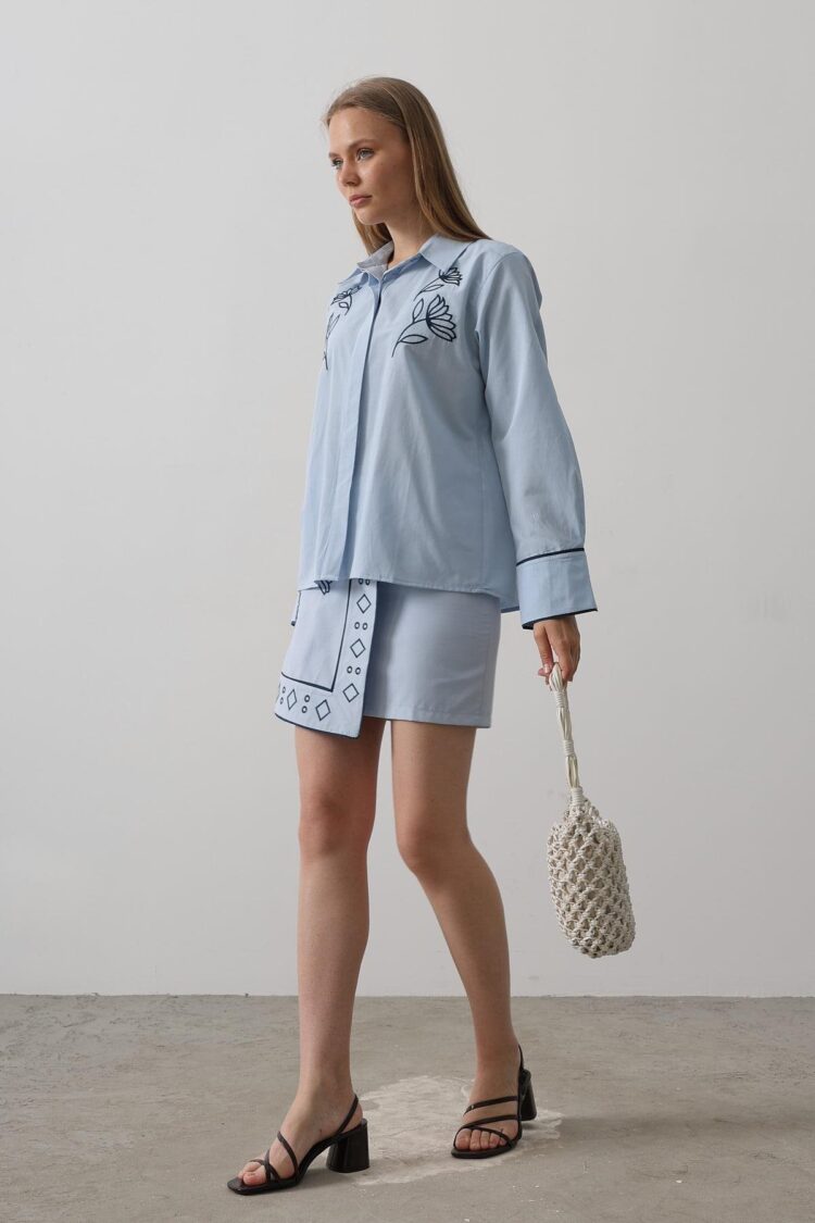 Embroidery Detailed Skirt Set - Baby