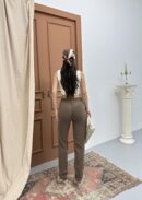 Women's Elastic Waist Slim Leg Coffee Jogger Pants - Brand: LACARINO - Women's Clothing Wholesale - Globality Store