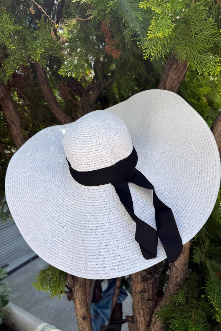 Wide Straw Hat With Belt - Brand: Axesoire - Women's Clothing Wholesale - Globality Store