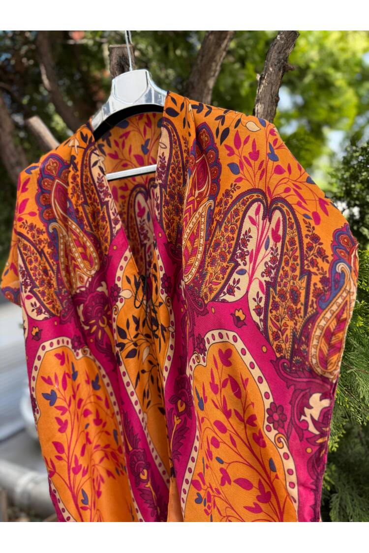Authentic Patterned Saffron Pareo