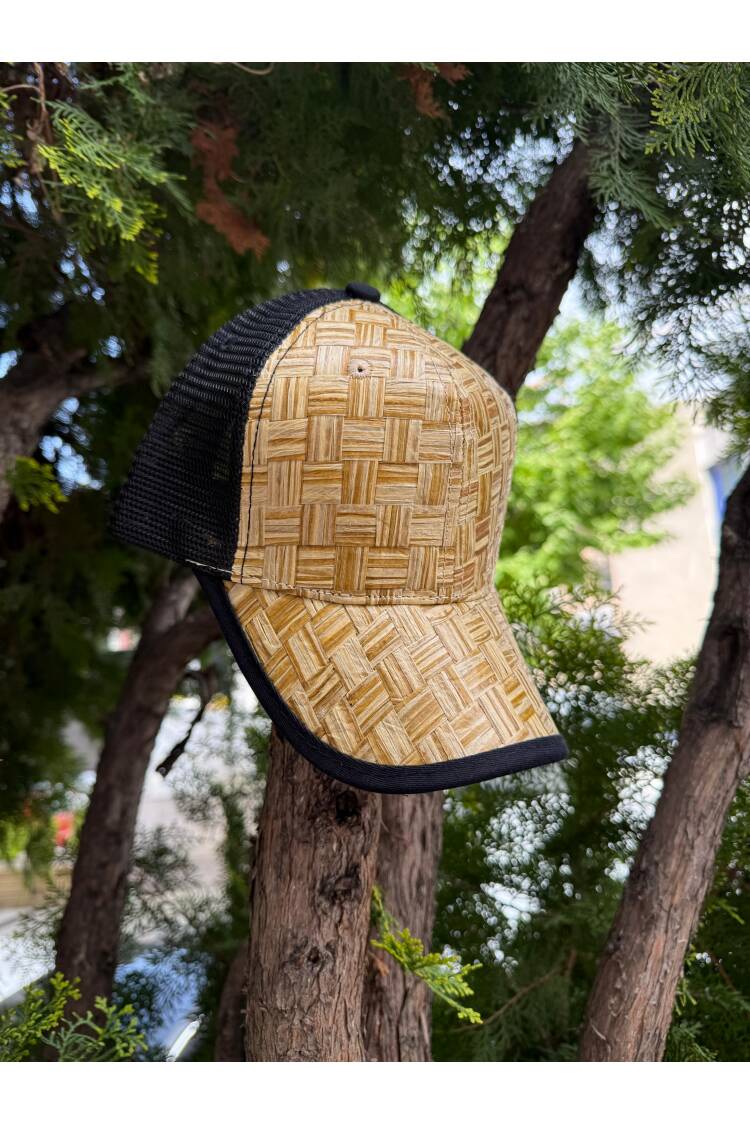 Straw Cap Hat - Camel - Brand: Axesoire - Women's Clothing Wholesale - Globality Store