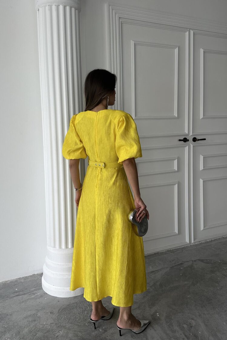 WholesaleSparkling Belted Double-breasted Dress