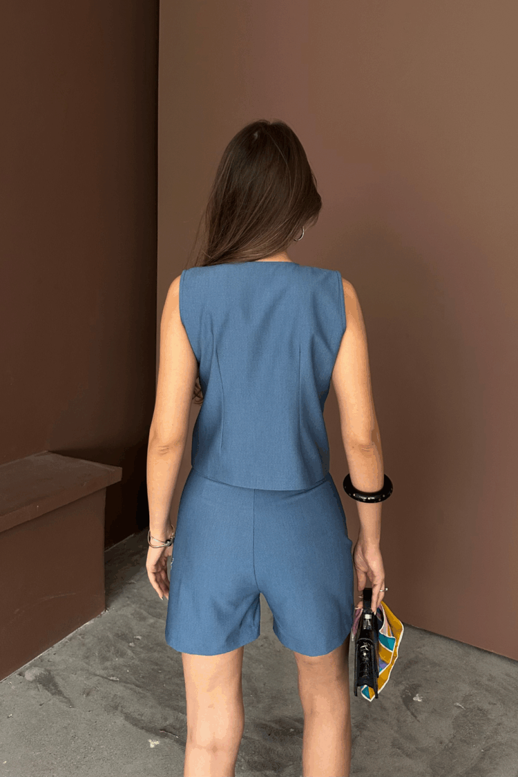 Tencel Vest - Shorts Set
