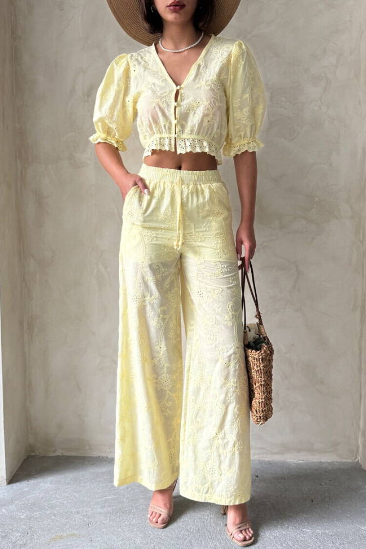 Embroidered Pants