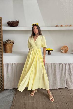 WholesaleMueslin Long Dress - Brand: Elisa - Women's Clothing Wholesale - Globality Store