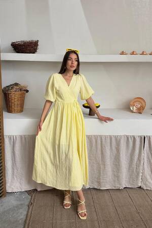 WholesaleMueslin Long Dress - Brand: Elisa - Women's Clothing Wholesale - Globality Store