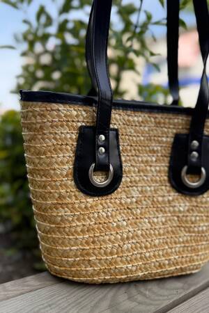 Straw Bag 40x26x14 Cm - Beige - Brand: Axesoire - Women's Clothing Wholesale - Globality Store