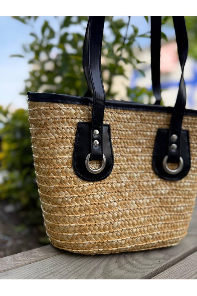 Straw Bag 40x26x14 Cm - Beige