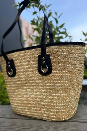 Straw Bag 40x26x14 Cm - Beige - Brand: Axesoire - Women's Clothing Wholesale - Globality Store