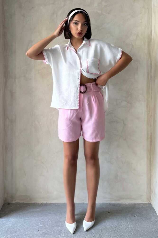 Belted Shorts - Brand: Topshow - Women's Clothing Wholesale - Globality Store
