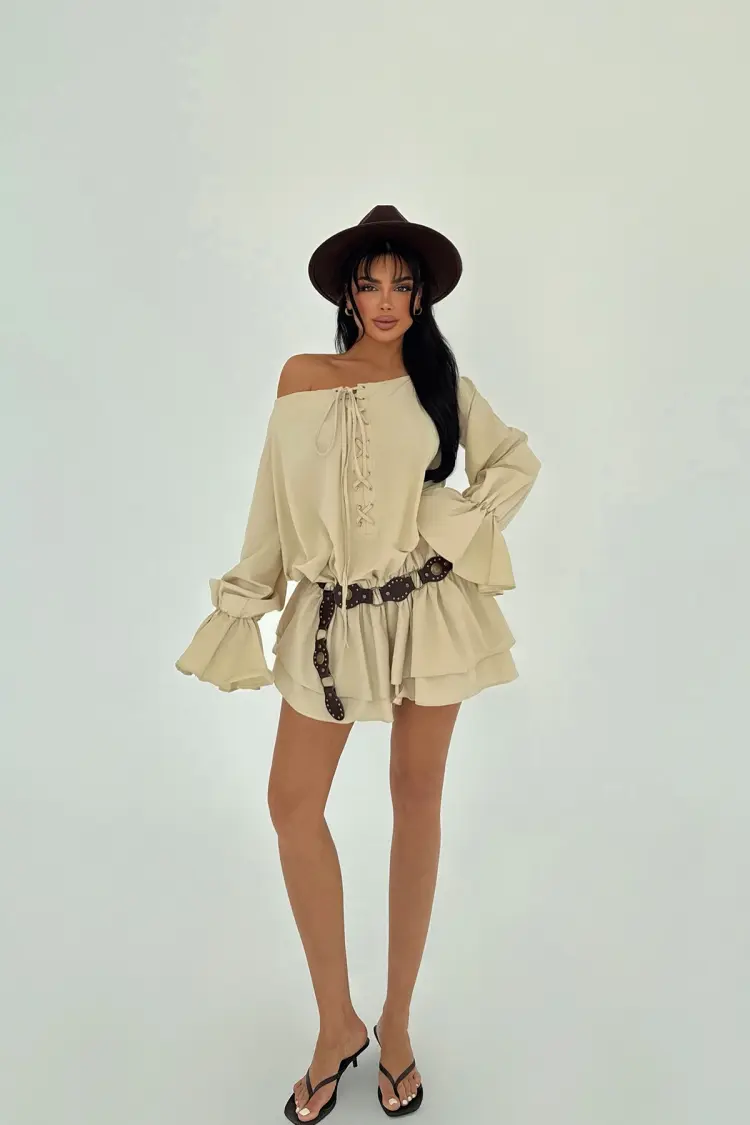 Lace Detail Dress - Brand: EYYO ATELIER - Women's Clothing Wholesale - Globality Store