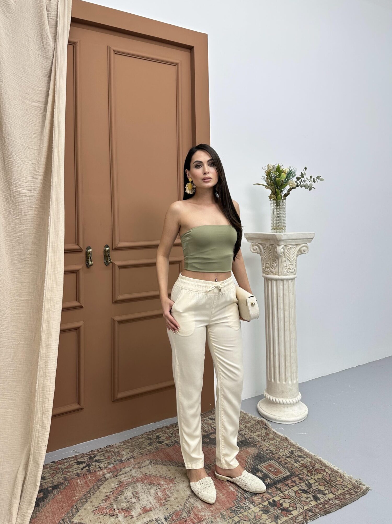 Elastic Waist JoggerPants - Brand: LACARINO - Women's Clothing Wholesale - Globality Store