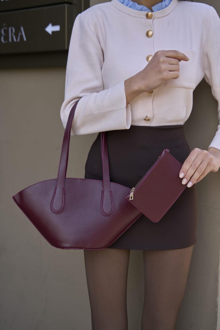 Leather Look Shopper Bag