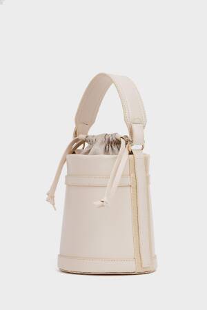 Contrast Stitched Bucket Hand And Shoulder Bag - Brand: Mina Fashion - Women's Clothing Wholesale - Globality Store