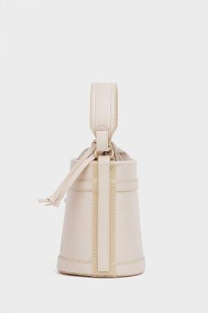Contrast Stitched Bucket Hand And Shoulder Bag - Brand: Mina Fashion - Women's Clothing Wholesale - Globality Store