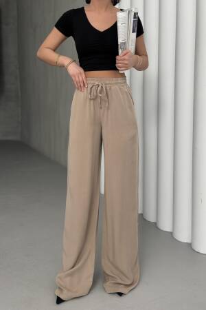 SloppyPalazzo Pants With Elastic Waist - Brand: LACARINO - Women's Clothing Wholesale - Globality Store