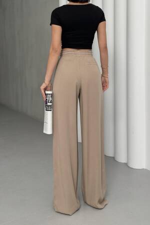 SloppyPalazzo Pants With Elastic Waist - Brand: LACARINO - Women's Clothing Wholesale - Globality Store