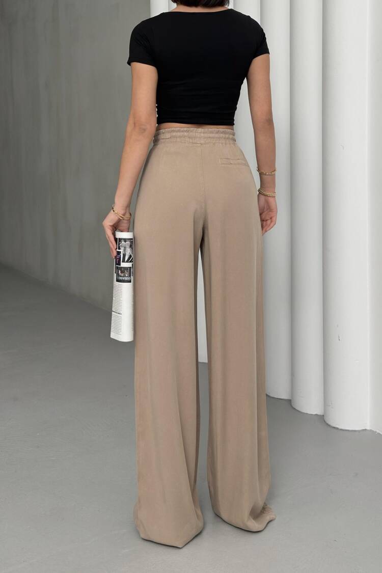 SloppyPalazzo Pants With Elastic Waist