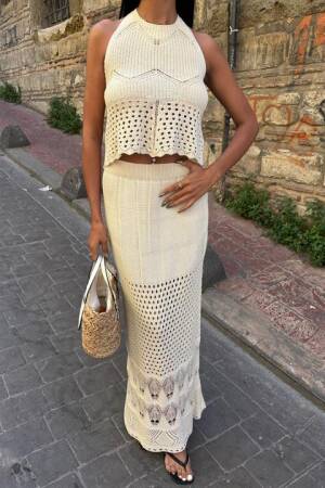 Openwork Set With Back Neckline - Brand: Sobe Istanbul - Women's Clothing Wholesale - Globality Store
