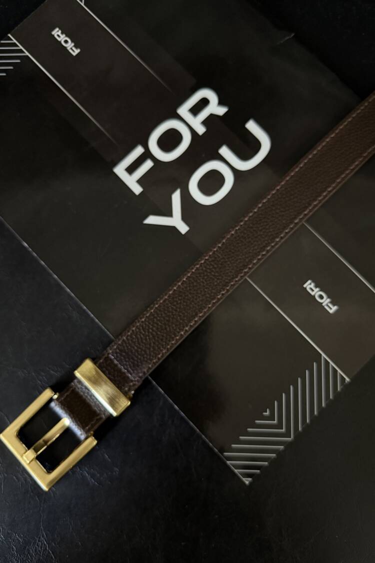 Square Buckle Bridge Women's Belt - Brand: Fiori - Women's Clothing Wholesale - Globality Store