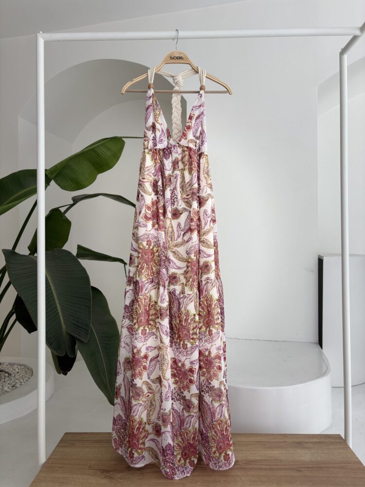 Amelia Backless Chiffon Dress