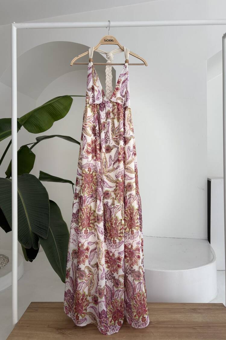 Amelia Backless Chiffon Dress