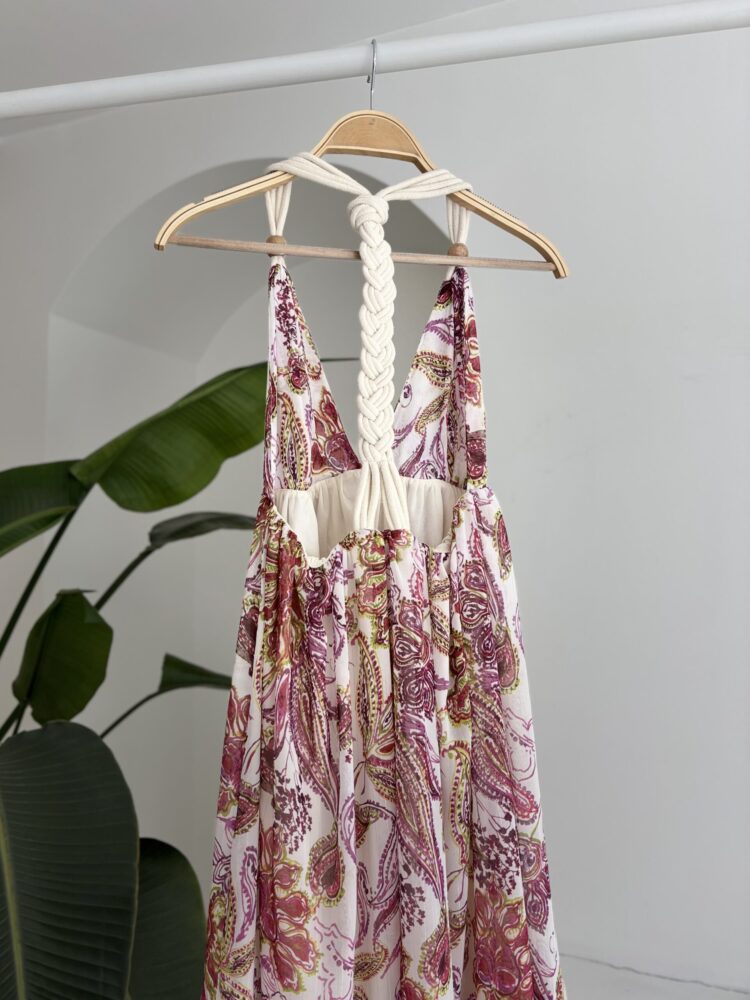 Amelia Backless Chiffon Dress