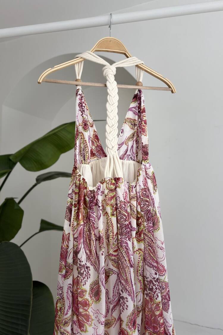 Amelia Backless Chiffon Dress