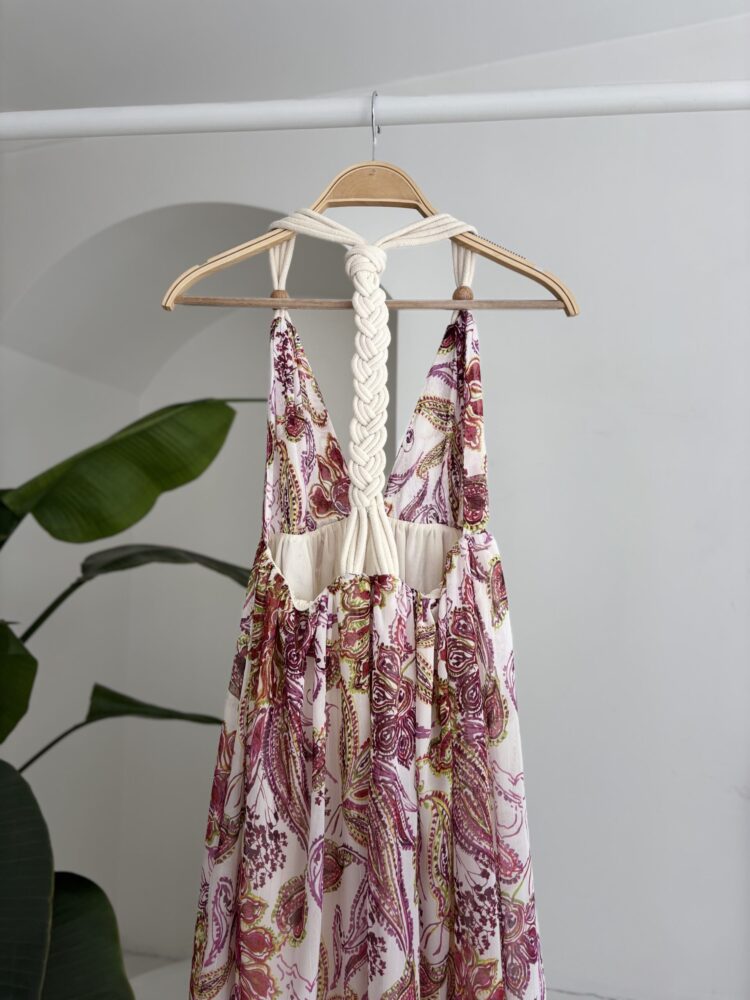Amelia Backless Chiffon Dress