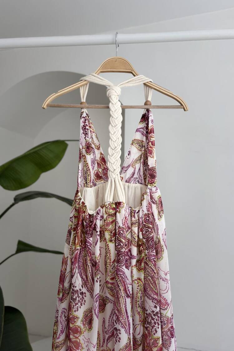 Amelia Backless Chiffon Dress