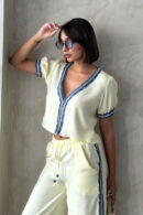 Denim Detailed Jacket - Brand: Topshow - Women's Clothing Wholesale - Globality Store