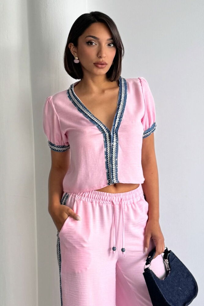Denim Detailed Jacket - Brand: Topshow - Women's Clothing Wholesale - Globality Store