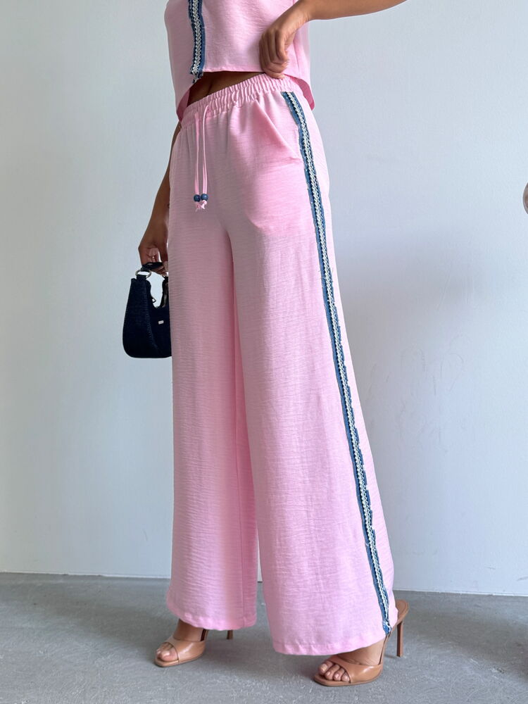 Denim Striped Pants