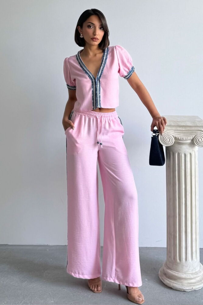 Denim Striped Pants - Brand: Topshow - Women's Clothing Wholesale - Globality Store
