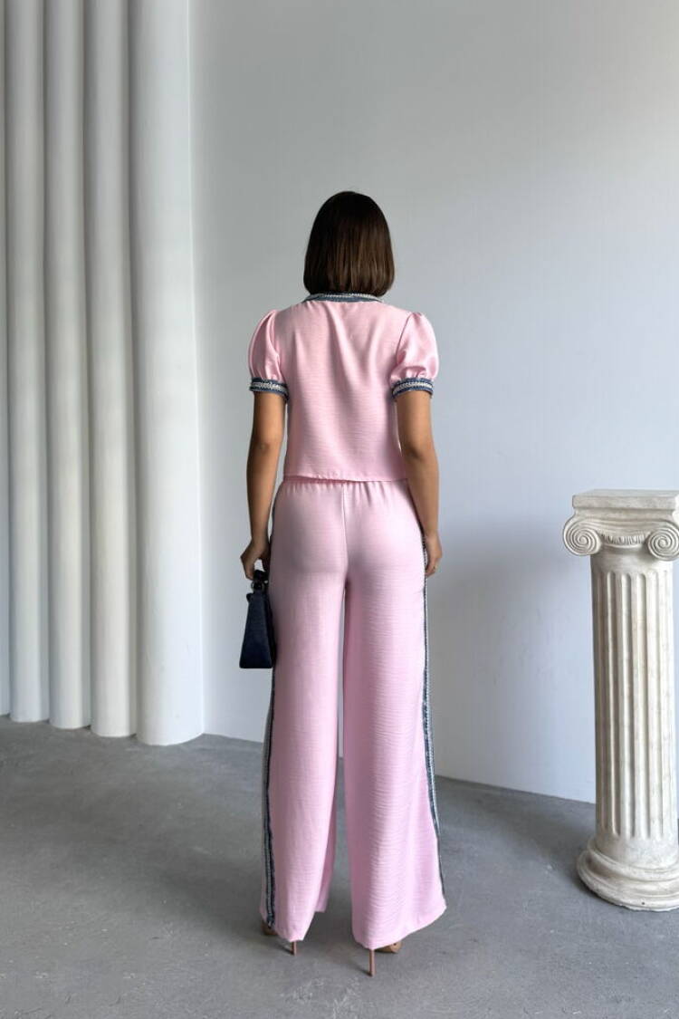 Denim Striped Pants