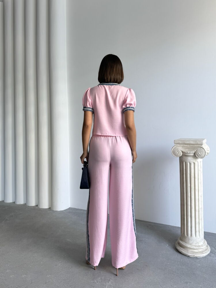 Denim Striped Pants
