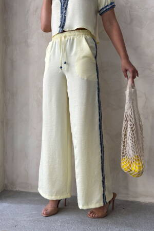 Denim Striped Pants - Brand: Topshow - Women's Clothing Wholesale - Globality Store