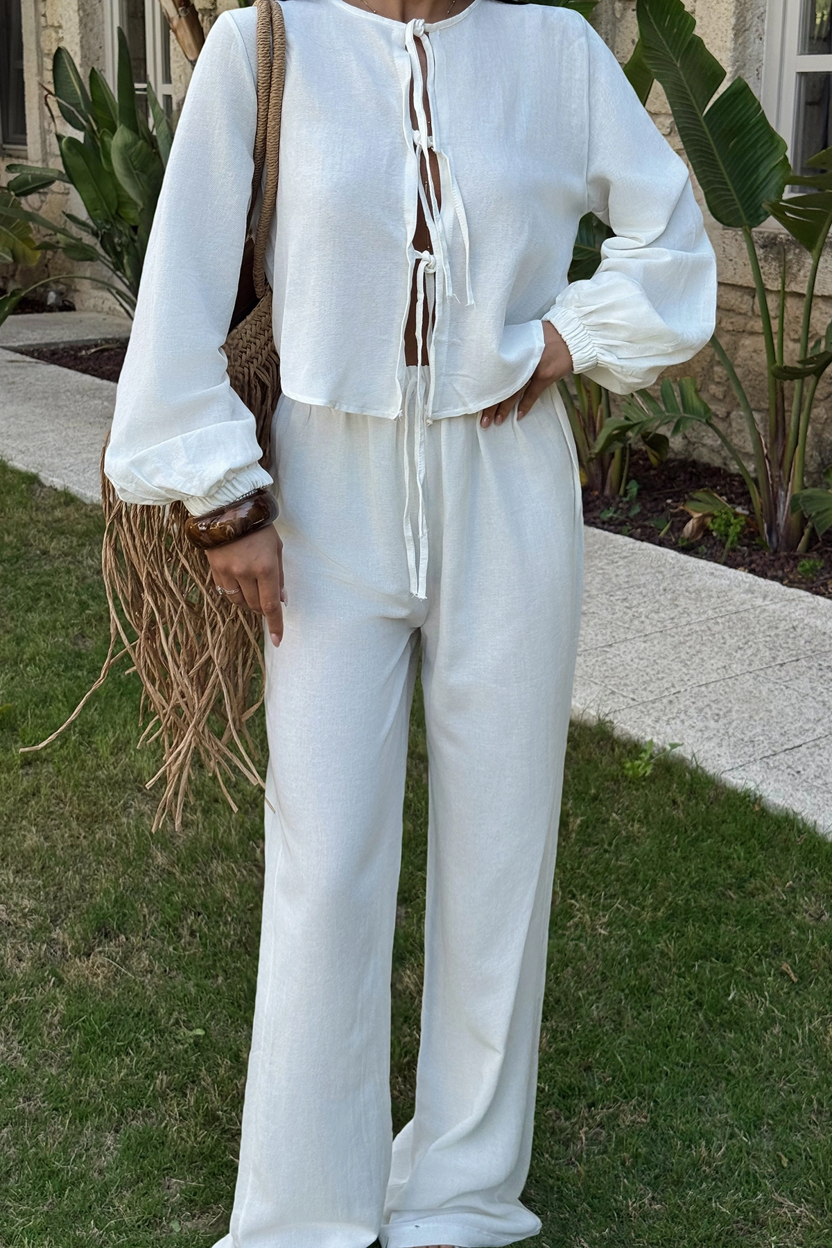 Tied Trouser Suit