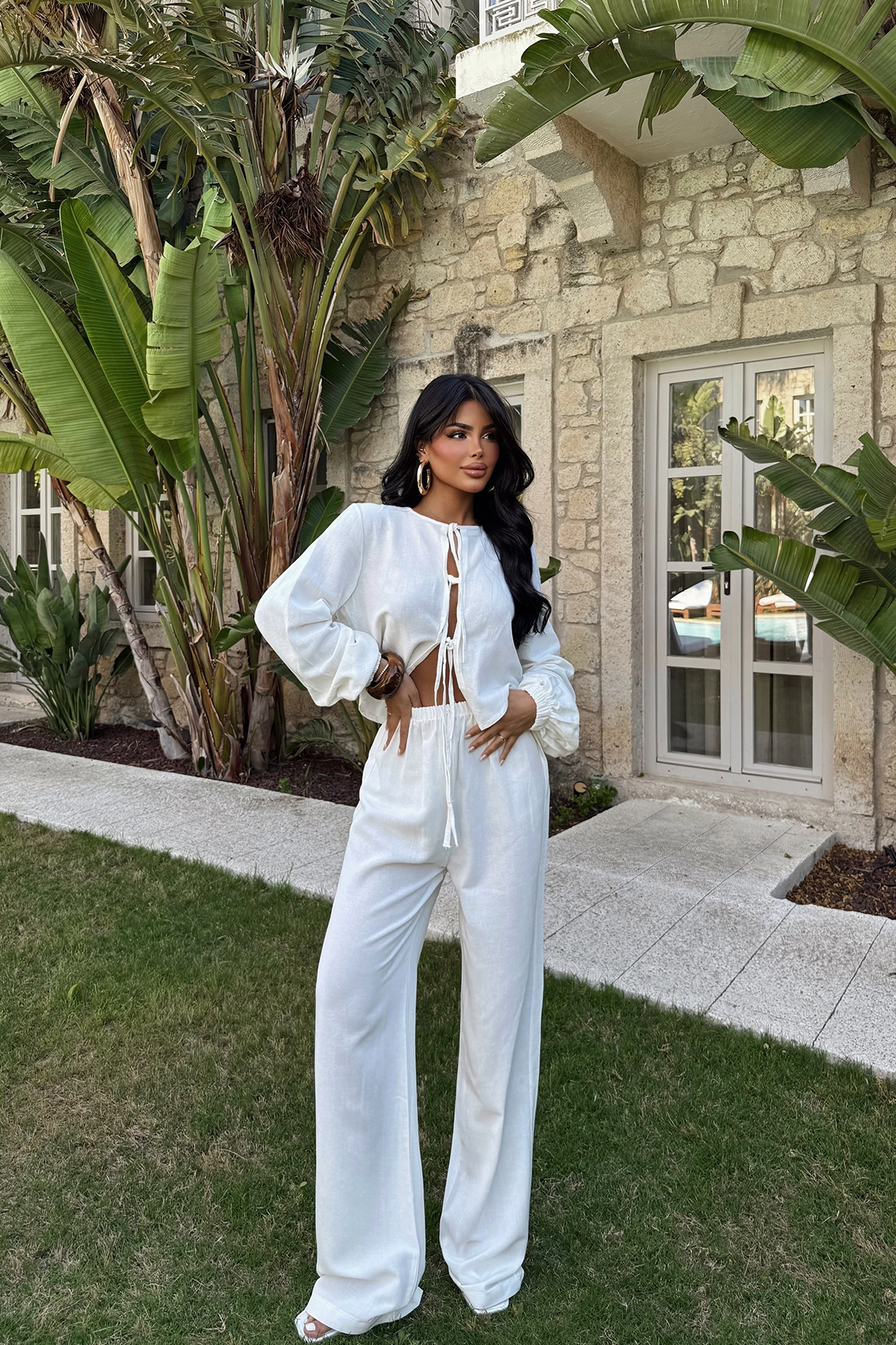 Tied Trouser Suit