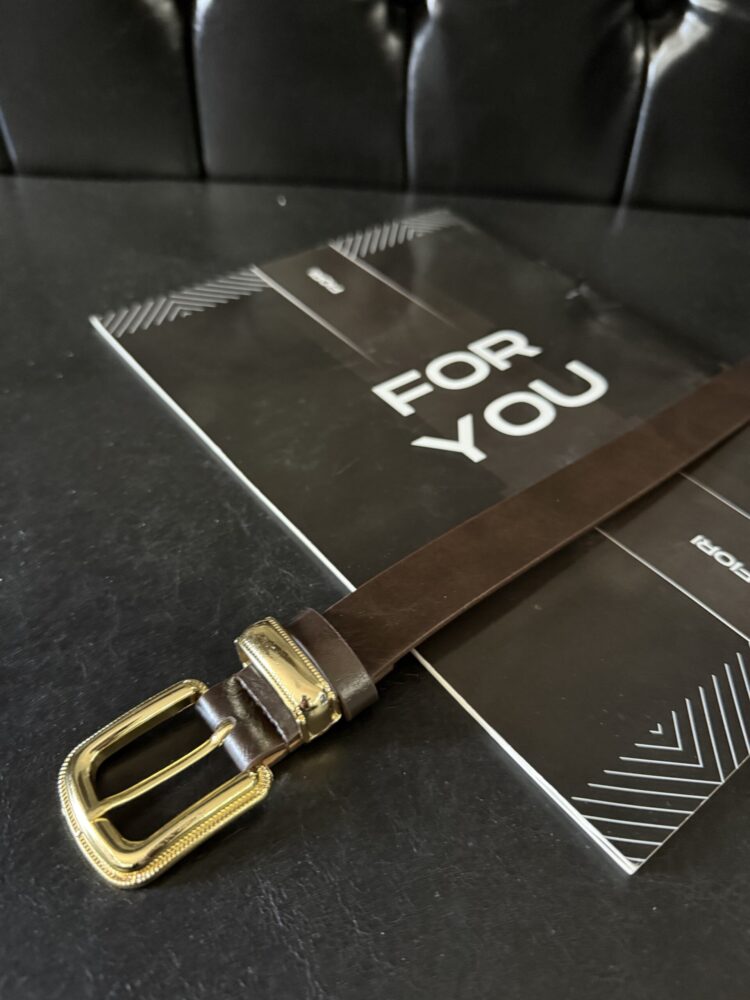 Gold Plated Blackout Women's Belt - Brand: Fiori - Women's Clothing Wholesale - Globality Store