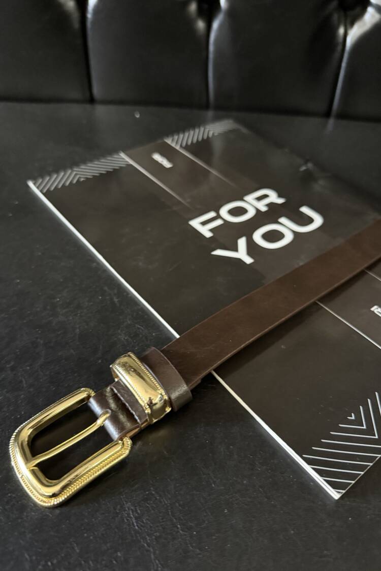 Gold Plated Blackout Women's Belt - Brand: Fiori - Women's Clothing Wholesale - Globality Store