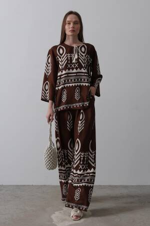 Printed Tassel Detailed Suit - Brand: Reyon - Women's Clothing Wholesale - Globality Store