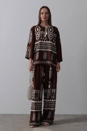 Printed Tassel Detailed Suit - Brand: Reyon - Women's Clothing Wholesale - Globality Store