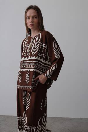 Printed Tassel Detailed Suit - Brand: Reyon - Women's Clothing Wholesale - Globality Store