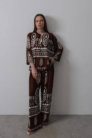 Printed Tassel Detailed Suit - Brand: Reyon - Women's Clothing Wholesale - Globality Store