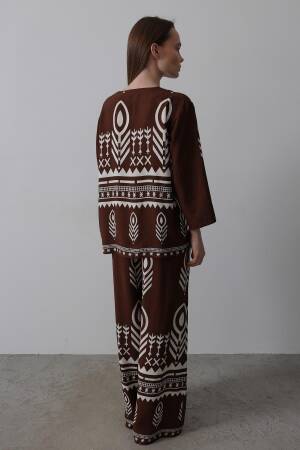 Printed Tassel Detailed Suit - Brand: Reyon - Women's Clothing Wholesale - Globality Store