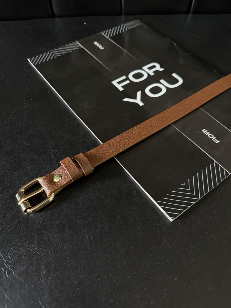Slim Women's Belt With Square Buckle - Brand: Fiori - Women's Clothing Wholesale - Globality Store
