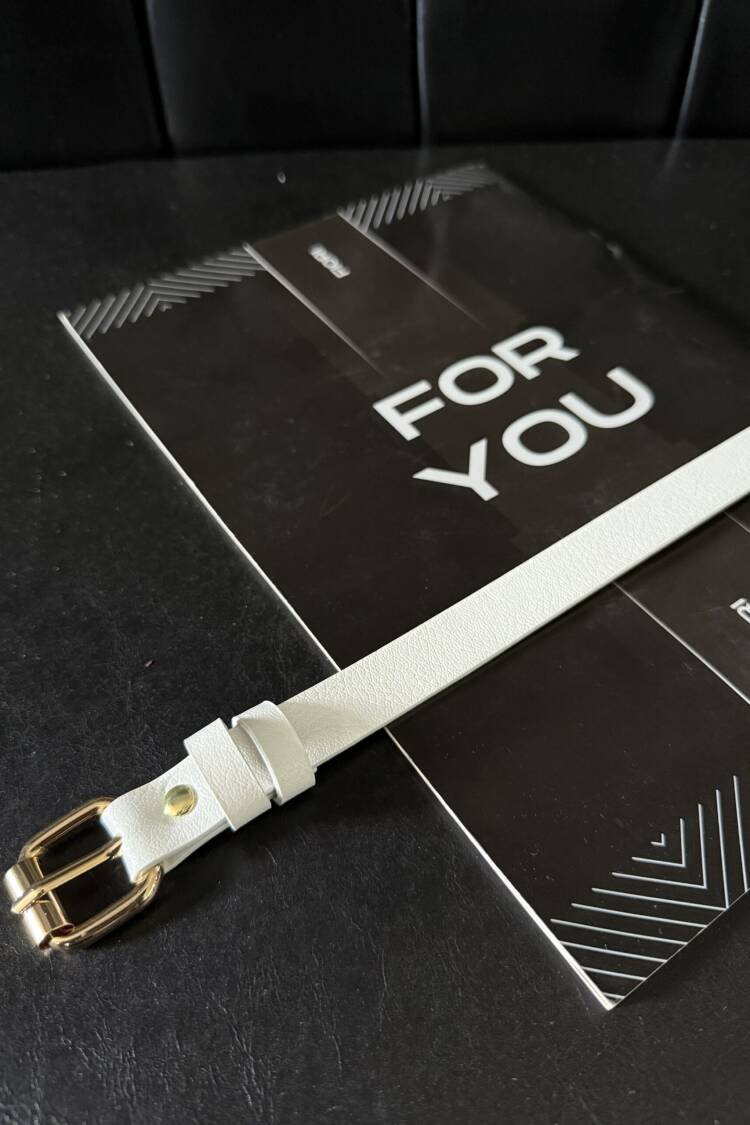 Slim Women's Belt With Square Buckle - Brand: Fiori - Women's Clothing Wholesale - Globality Store