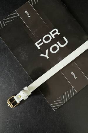 Slim Women's Belt With Square Buckle - Brand: Fiori - Women's Clothing Wholesale - Globality Store