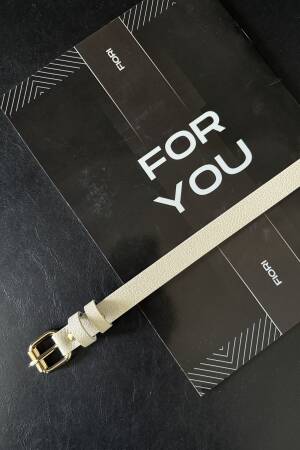Slim Women's Belt With Square Buckle - Brand: Fiori - Women's Clothing Wholesale - Globality Store